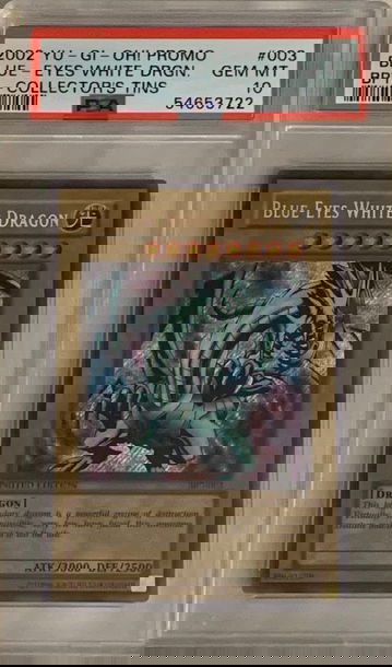 Yugioh Blue Eyes White Dragon BPT-003 Limited Edition PSA 10 Gem Mint POP 33