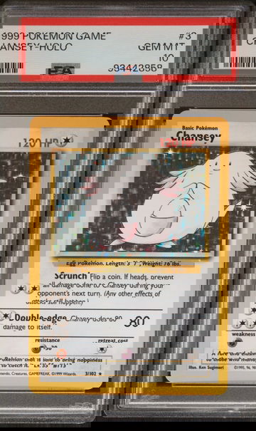 #3 CHANSEY-HOLO | 1999 POKEMON GAME PSA 10