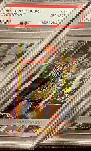 Kobe Bryant 1997 Topps Chrome #171 PSA 8