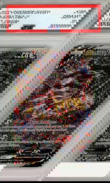 2022 POKEMON SWORD SHIELD LOST ORIGIN FA GIRATINA V #186 PSA 10