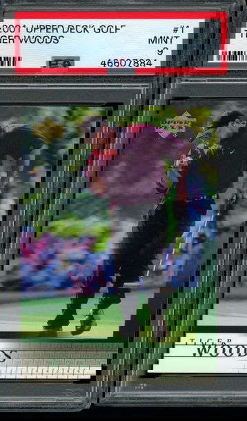 2001 Upper Deck Golf #1 Tiger Woods PSA 10 GEM MINT