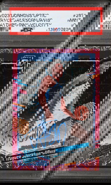 2023 Donruss Optic #251 Trayce Jackson-Davis Signature-Pink Velocity /79 PSA 9