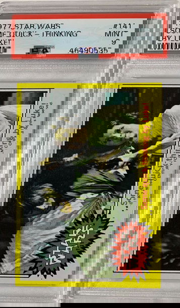 1977 Star Wars Some Quick - Thinking by Luke! PSA 9 #141