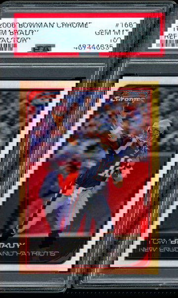 2006 Bowman Chrome Refractor Tom Brady #166 PSA 10 Gem Mint *Pop 15*