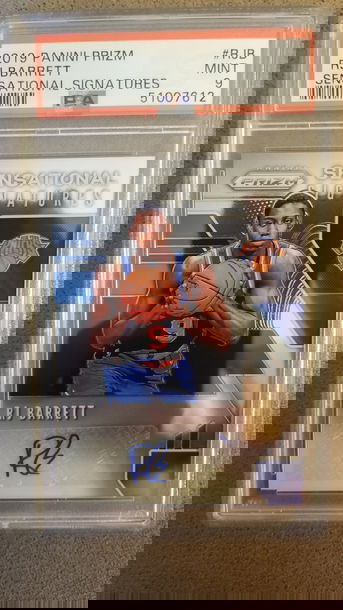 RJ BARRETT SENSATIONAL SIGNATURES PSA 9 