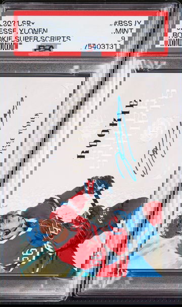 2021 SPX Rookie Super Scripts Jesse Ylonen #RSSJY Rookie Super Scripts PSA 9