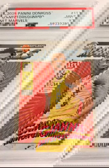 2019 Donruss Net Marvels Giannis Antetokounmpo #11 - PSA 9