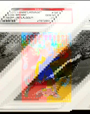 2012 Panini Crusade Kobe Bryant Red & Gold Prizm/99 PSA 10 #194