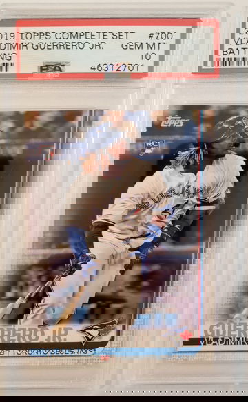2019 Topps Complete Set Vladimir Guerrero Jr. #700 PSA 10 Gem Mint