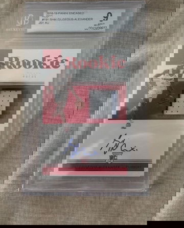 2018 Panini Encased Shai Gilgeous-Alexander /25 BGS 9/10 patch auto 