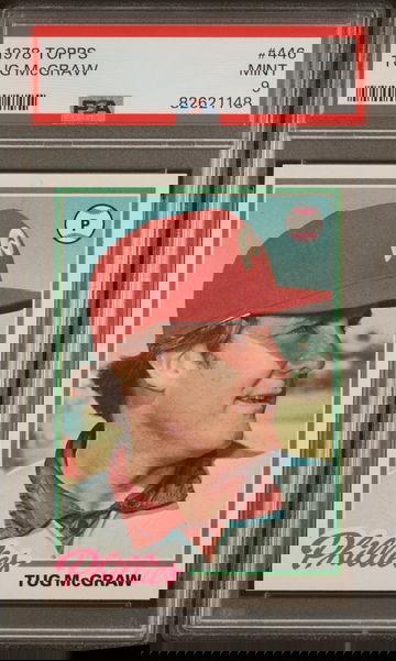 1978 Topps Tug McGraw # 446 PSA 9