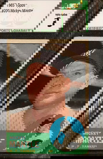 1963 Topps Mickey Mantle CSG 3