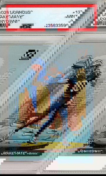 2024 PANINI DONRUSS DOWNTOWN! DRAKE MAYE #13 PSA 9 RC