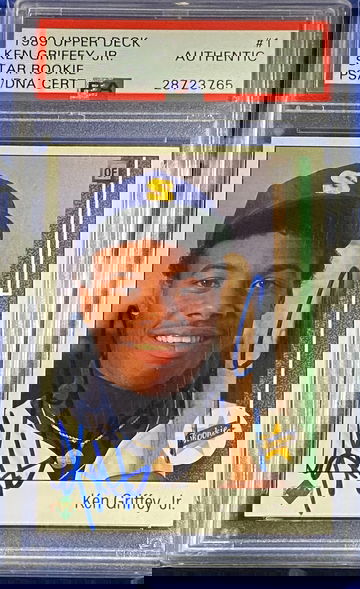 1989 Upper Deck #1 Ken Griffey Jr. Signed Rookie Card Auto 