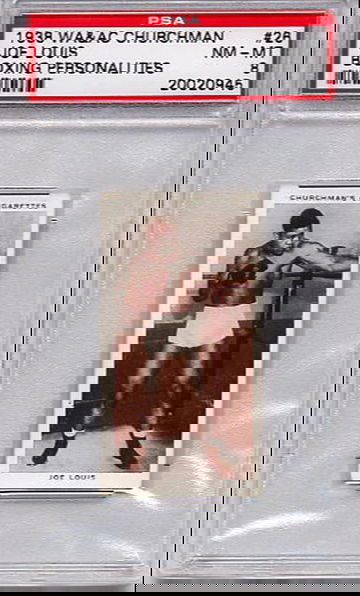 1938 Churchman Boxing Personalities Joe Louis #26 PSA 8 NM-MT