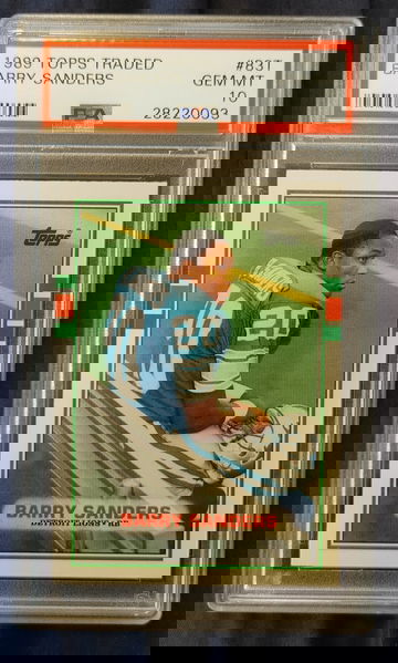 1989 Topps Traded Barry Sanders RC Rookie #83T PSA 10