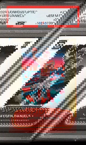 2024 Donruss Optic Uptowns Jayden Daniels #2 PSA 10