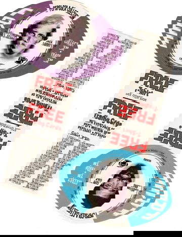 1976 Pepsi Football Disc Cards 29 Different NM++ With Tabs # Lots of 29 Each