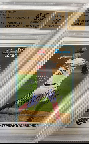 Stephen Strasburg Bowman Prospects Auto