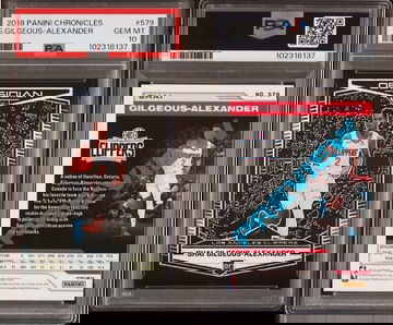 2018 Panini Chronicles Obsidian Shai Gilgeous Alexander PSA 10