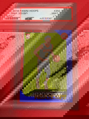 Psa 9 nba hoops Trae young blue rookie 