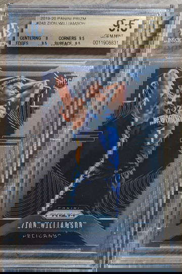 2019-20 Panini Prizm Zion Williamson BGS 9.5 Gem Mint Rookie Card #248
