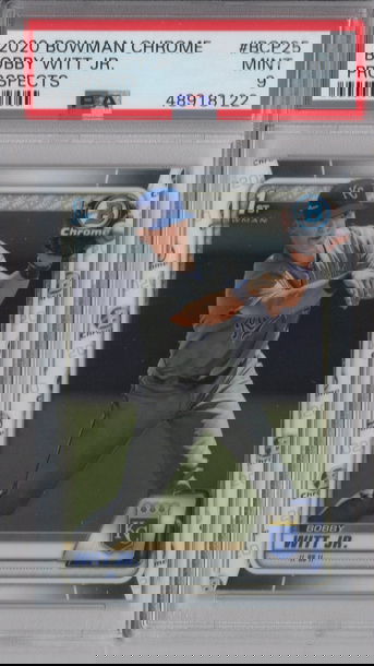 2020  Bowman Chrome Prospects Bobby Witt Jr. PSA 9