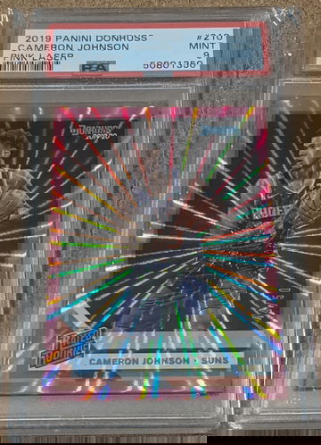 2019-20 Donruss 🏀 Cameron Johnson PSA 9 Pink Laser Rated Rookie /50 Suns RC 🔥