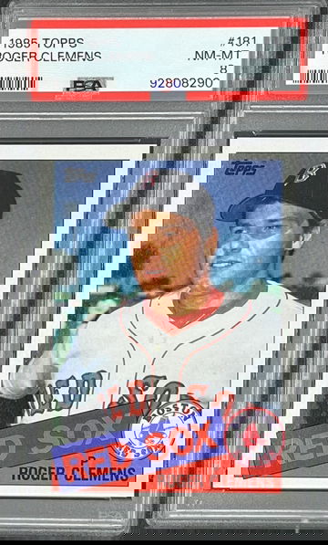 1985 Topps Roger Clemens # 181 PSA 8