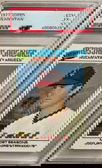 1977 TOPPS #234 NOLAN RYAN EX+PSA 5.5