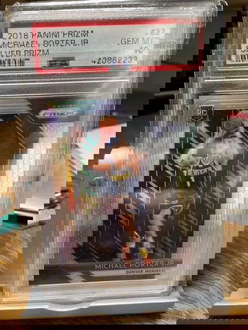 2018 Michael Porter Jr Panini Prizm Silver RC PSA 10