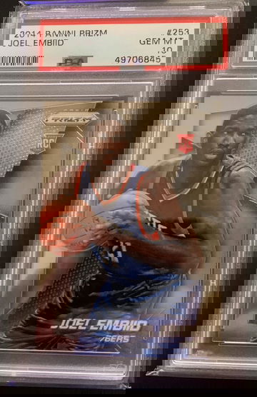 2014-15 Panini Prizm Base Joel Embiid RC PSA 10 