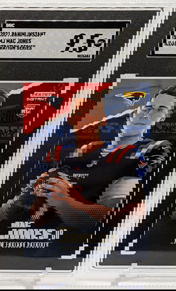 Mac Jones Patriots Rookie RC 2021 Panini Instant Illustration Series SGC PSA Mint