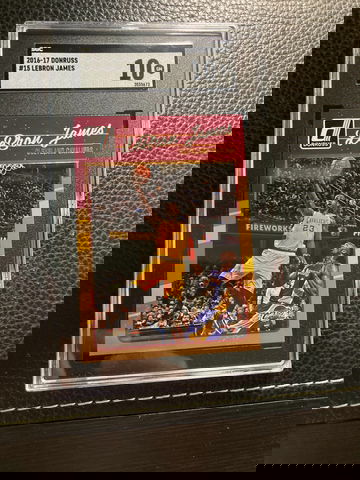 2016 Donruss LeBron James w/Kobe Bryant SGC 10