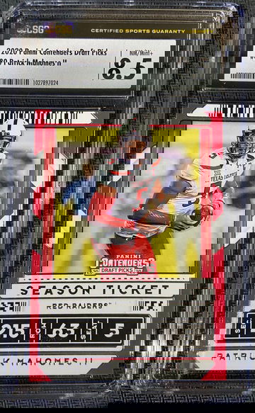 2020 Panini Contenders Draft Picks Patrick Mahomes CSG 8.5