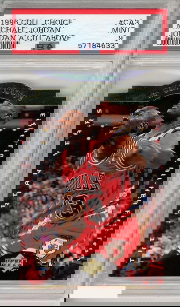 1996 COLLECTORS CHOICE MICHAEL JORDAN #CA3 JORDAN A CUT ABOVE BULLS HOF PSA 9
