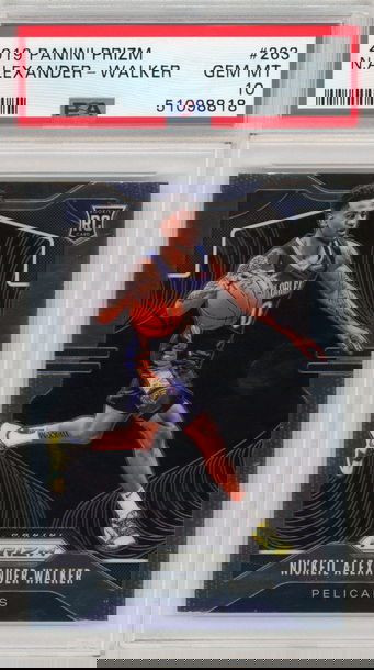 2019-20 Prizm #263 Nickeil Alexander-Walker Base RC PSA 10 Gem Mint