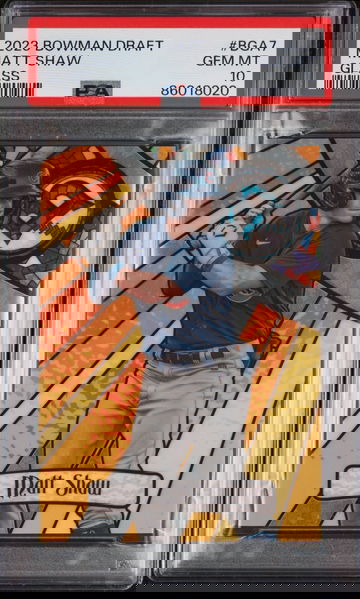 2023 Bowman Draft Matt Shaw Glass #BGA7 PSA 10