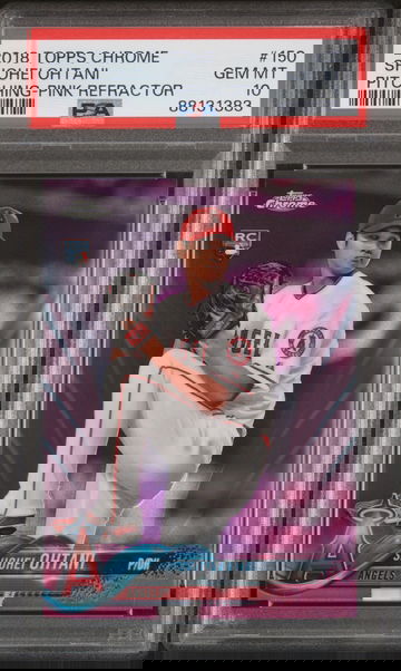 2018 Topps Chrome Pink Refractor Shohei Ohtani ROOKIE #150 PSA 10 GEM MINT