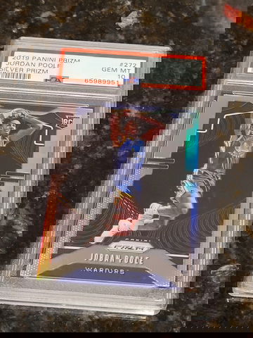 2019 Prizm Jordan Poole SILVER PRIZM PSA 10 GEM-MT #272