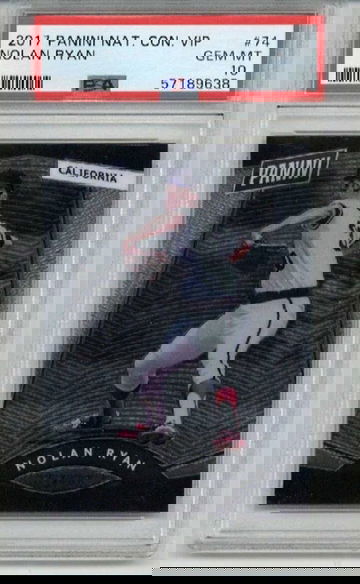 2017 PANINI NATIONAL CONVENTION VIP #74 NOLAN RYAN ANGELS PSA 10 POP 10 RARE