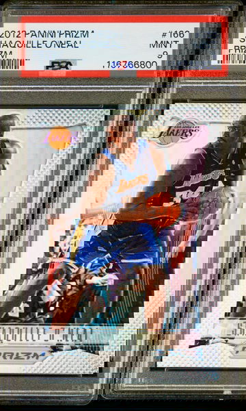 2012 Shaquille O’Neal Panini Prizm Silver Prizms PSA 9 MINT #166 Shaq O Neal SP