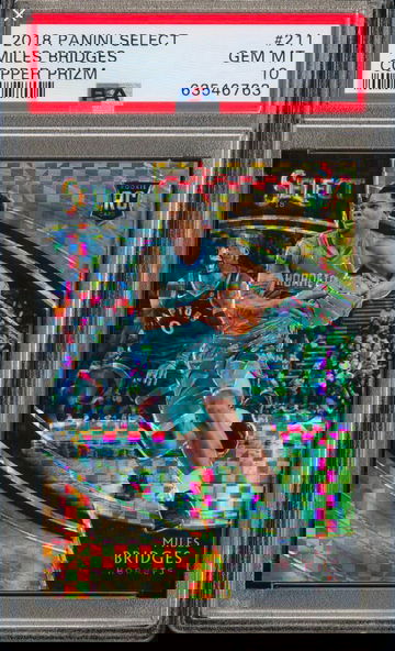 2018-19 Panini Select Miles Bridges Copper Prizm /60 PSA 10