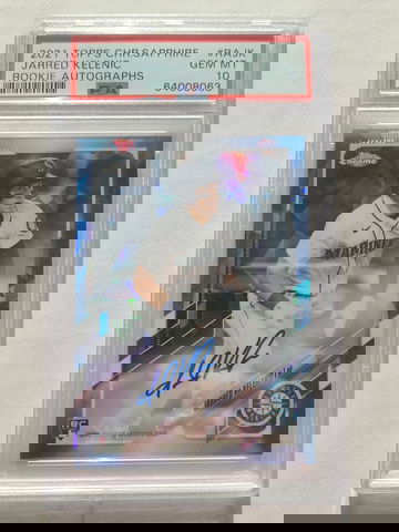 PSA 10 Chrome Sapphire Jarred Kelenic Auto