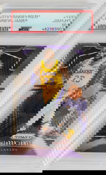 2019-20 Panini Prizm Basketball LeBron James #129 PSA 10 GEM MT