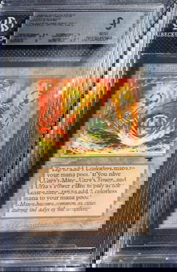 1994 MTG Magic The Gathering Antiquities Urza's Mine BGS Quad 9++ Mint 