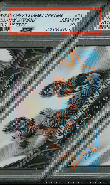 2024 Topps Cosmic Chrome Star Clusters Caleb Williams/CJ Stroud #SCL-11 PSA 10