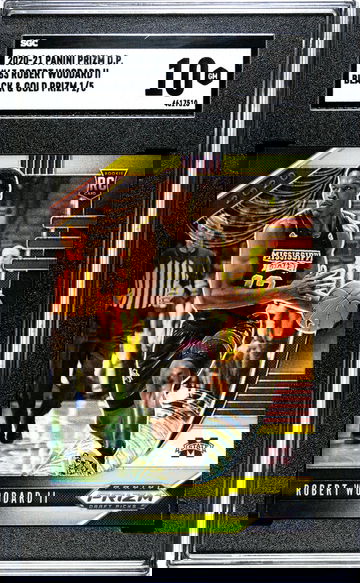 2020 Prizm #63 Robert Woodard II Black & Gold Prizm SGC 10