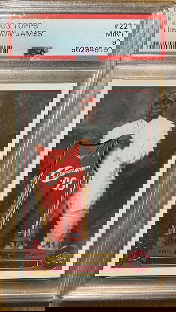2003 Topps LeBron James PSA 9 Mint