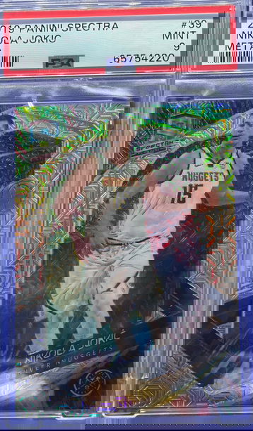 2019-20 Panini Spectra #39 Nikola Jokic META Prizm 7/25 PSA 9 MINT Denver Nuggets